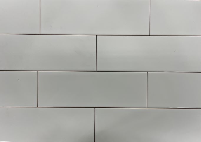 white gloss ceramic tile